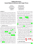 Cover page: Adding Structure: Social Network Inference with Graph Priors