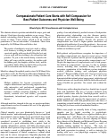 Cover page: Compassionate Patient Care Starts with Self-Compassion for Best Patient Outcomes and Physician Well-Being