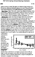 Cover page: ASSOCIATION OF PRE-TRANSPLANT SERUM CREATININE AS A POTENTIAL MUSCLE MASS SURROGATE AND 5-YEAR PATIENT AND GRAFT SURVIVAL IN 10,090 HEMODIALYSIS PATIENTS