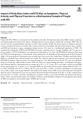 Cover page: Impact of Body Mass Index and VO2 Max on Symptoms, Physical Activity, and Physical Function in a Multinational Sample of People with HIV.