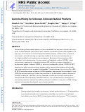 Cover page: Genome mining for unknown-unknown natural products.