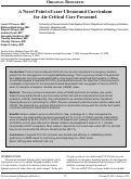 Cover page: A Novel Point-of-care Ultrasound Curriculum  for Air Critical Care Personnel