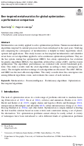 Cover page: Bee-inspired metaheuristics for global optimization: a performance comparison