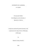 Cover page: Choosing Our Children: Role Obligations and the Morality of Reproductive Selection