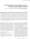 Cover page: Fine-scale analysis of parasite resistance genes in the red flour beetle, Tribolium castaneum.