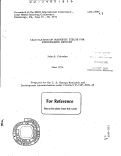 Cover page: CALCULATION OF MAGNETIC FIELDS FOR ENGINEERING DEVICES