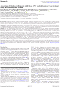 Cover page: Association of Glyphosate Exposure with Blood DNA Methylation in a Cross-Sectional Study of Postmenopausal Women