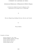 Cover page: Autonomous Maintenance of Hemostasis in Robotic Surgery