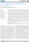 Cover page: A Cross-Sectional Analysis of the Development of Response Inhibition in Children with Chromosome 22q11.2 Deletion Syndrome