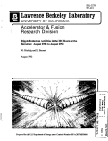 Cover page: Ripple Reduction Activities in the MG Room at the Bevatron