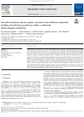 Cover page: Net GHG emissions and air quality outcomes from different residential building electrification pathways within a California disadvantaged community