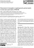 Cover page: Measurement of atmospheric sesquiterpenes by proton transfer reaction-mass spectrometry (PTR-MS)