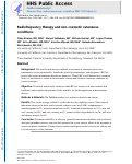 Cover page: Radiofrequency Therapy and Noncosmetic Cutaneous Conditions.