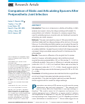 Cover page: Comparison of Static and Articulating Spacers After Periprosthetic Joint Infection.