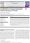 Cover page: Investigating the pressure loss associated with two-phase flow in a rectangular microchannel suddenly expanding into a manifold