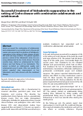 Cover page: Successful treatment of hidradenitis suppurativa in the setting of Crohn disease with combination adalimumab and ustekinumab