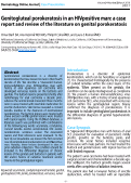 Cover page: Genitogluteal porokeratosis in an HIV-positive man: a case report and review of the literature on genital porokeratosis