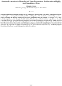Cover page: Sustained Attention in Phonological Form Preparation: Evidence from Highly Associated Word Pairs