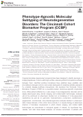 Cover page: Phenotype-Agnostic Molecular Subtyping of Neurodegenerative Disorders: The Cincinnati Cohort Biomarker Program (CCBP)