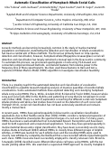 Cover page: Automatic classification of humpback whale social calls