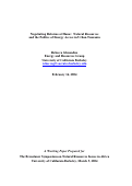 Cover page: Negotiating reforms at home: Natural resources and the politics of energy access in urban Tanzania