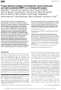 Cover page: Transcriptional analysis of metastatic uveal melanoma survival nominates NRP1 as a therapeutic target