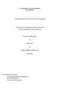 Cover page: An Investigation of Teacher Trust in the Principal