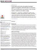 Cover page: Outcomes and costs of publicly funded patient navigation interventions to enhance HIV care continuum outcomes in the United States: A before-and-after study.