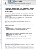 Cover page: Nutrition and Health Improvements After Participation in an Urban Home Garden Program