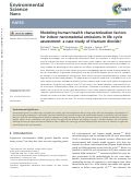 Cover page: Modeling human health characterization factors for indoor nanomaterial emissions in life cycle assessment: a case-study of titanium dioxide