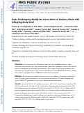 Cover page: Does Pet-Keeping Modify the Association of Delivery Mode with Offspring Body Size?