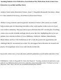 Cover page: Teaching Students to be Political in a Nonpartisan Way: Reflections from Action Civics Education Across Red and Blue States