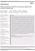 Cover page: Human intelectin‐2 (ITLN2) is selectively expressed by secretory Paneth cells