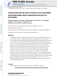 Cover page: Depression and delayed tuberculosis treatment initiation among newly diagnosed patients in Botswana