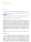 Cover page: Preliminary evidence that the limbal ring influences facial attractiveness.