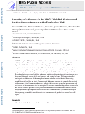 Cover page: Reporting of Adherence in the VOICE Trial: Did Disclosure of Product Nonuse Increase at the Termination Visit?