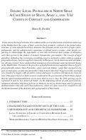 Cover page: Triadic Legal Pluralism in North Sinai: A Case Study of State, <em>Shari‘a</em>, and <em>‘Urf</em> Courts in Conflict and Cooperation