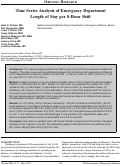 Cover page: Time Series Analysis of Emergency Department Length of Stay per 8-Hour Shift