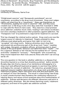 Cover page: Illness or Deviance? Drug Courts, Drug Treatment, and the Ambiguity of Addiction . By Jennifer Murphy. Philadelphia: Temple University Press, 2015. Pp. viii+219. $26.95 (paper).