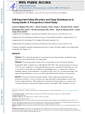 Cover page: Self-reported eating disorders and sleep disturbances in young adults: a prospective cohort study.