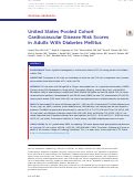 Cover page: United States Pooled Cohort Cardiovascular Disease Risk Scores in&nbsp;Adults With Diabetes Mellitus.