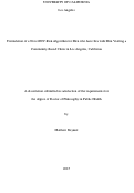 Cover page: Formulation of a Novel HIV-Risk Algorithm for Men who have Sex with Men Visiting a Community-Based Clinic in Los Angeles, California