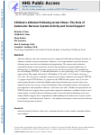 Cover page: Children’s altruism following acute stress: The role of autonomic nervous system activity and social support