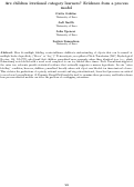 Cover page: Are children irrational category learners? Evidence from a process model