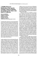 Cover page: A Middle Holocene Radiocarbon Date and the Geologic Context of Human Occupation in the Tulare Lake Basin of California