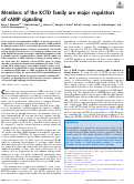 Cover page: Members of the KCTD family are major regulators of cAMP signaling