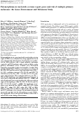 Cover page: Polymorphisms in nucleotide excision repair genes and risk of multiple primary melanoma: the Genes Environment and Melanoma Study