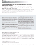 Cover page: Comparative Modeling of Tuberculosis Epidemiology and Policy Outcomes in California