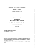 Cover page: Oligopoly Structure and the Incidence of Cigarette Excise Taxes