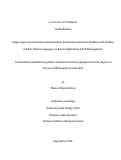 Cover page: Improving Conversational Communication in Mexican-American Children with Autism in Their Native Language via Parent-Implemented Self-Management